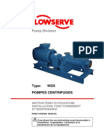 Pump Division: Type: WDX Pompes Centrifuges