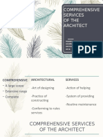 Comprehensive Services of The Architect: Mariado, Joan Recaña, Riza Liza Reototar, Michelle Ar 4A