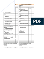 Checklist of Documentary Requirements Checklist of Documentary Requirements