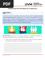 U7 - Evaluación de Portafolio de Evidencias