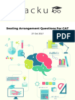 Seating Arrangement Questions For CAT PDF