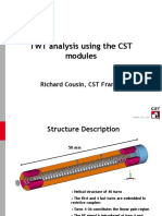 TWT Simulations With CST PARTICLE STUDIO