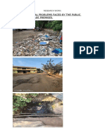 Garbage Disposal Problems Faced by The Public Residing in Village Premises