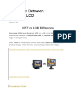 Difference Between CRT and LCD