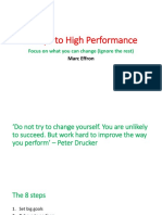 8 Steps To High Performance: Focus On What You Can Change (Ignore The Rest)