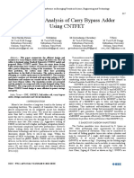 Design and Analysis of Carry Bypass Adder Using CNTFET: Sree Harsha Parimi S.Mukilan M.Govindaraja Chowdary T.Ravi