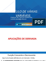 Aula 02 - Aplicações de Derivadas