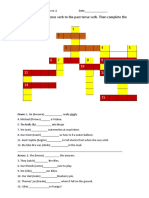 Convert The Present Tense Verb To The Past Tense Verb. Then Complete The Crossword Puzzle. 1 2