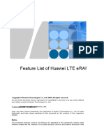 eNodeB LTE FDD Feature List