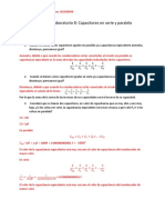 Informe de Laboratorio 8 Capacitores en Serie y Paralelo