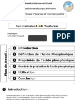 Fabrication D'acide Phosphorique