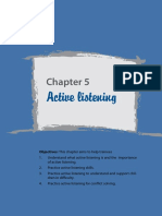 Active Listening: Objectives: This Chapter Aims To Help Trainees