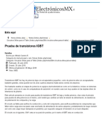 Prueba de Transistores IGBT PDF