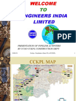 Engineers India Limited: Presentation of Pipeline Activities by Ccgo CCKPL Construction Dept