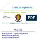 L01 - Basics of Structured Programming