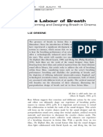 The Labour of Breath: Per Forming and Designing Breath in Cinema