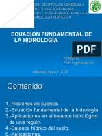 Ecuacion Fundamental de La Hidrologia