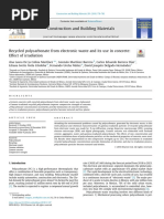 Recycled Polycarbonate From Electronic Waste and Its Use in Concreteeffect of Irradiation