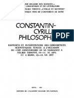 Константин-Кирил Философ.Материали от научните конференции по случай 1150-годишнината от рождението му, 1981 PDF
