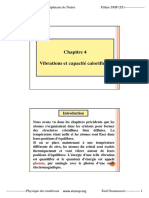 Cours de Physique Du Solide Chapitre 4 Vibrations Et Capacité Calorifique