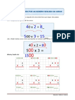 Ejercicios Multiplicación Por Ceros