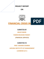 Financial Crisis in U.S.: Project Report ON