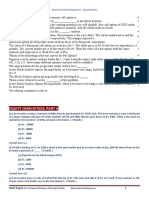 Equity Derivatives: Part A: Derivatives & Risk Management - Questions Bank