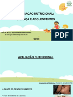 Aula 7 - Avaliação Nutricional Da Criança e Adolescentes