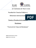 Teoria de La Toma de Decisiones.