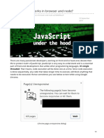 How JavaScript Works in Browser and Node