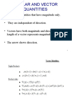 Scalar and Vector Quantities