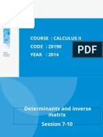 Course: Calculus Ii CODE: Z0190 YEAR: 2014