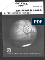 Mariner-Mars 1969 A Preliminary Report