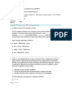 Avaliação Final Objetiva de Fenômenos de Transporte