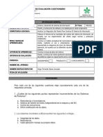 Instrumento de Evaluacion No. 1 - Cuestionario.