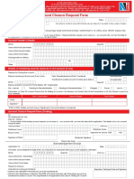 Account Closure Request Form: Account Holder's Details