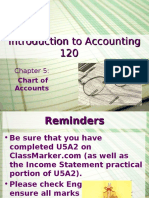 Chapter 5 - #3 - Chart of Accounts