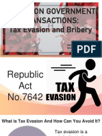 IssuesOnGovTransactions - Tax Evasion&Bribery - GDNilo