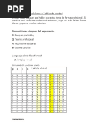 Tablas de Verdad y Cauntificadores UNAD