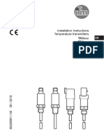 Installation Instructions Temperature Transmitters: TA3xxx TA4xxx TA5xxx TU3xxx TU4xxx TU5xxx