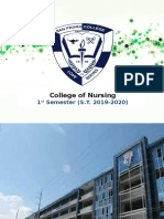 College of Nursing: 1 Semester (S.Y. 2019-2020)