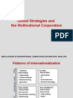 Global Strategies and The Multinational Corporation