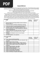 Surgical Skills List: Requirements Skill Case Log Number(s) DVM or Vts Signature