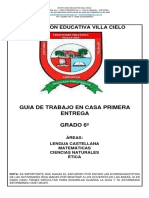 1º Entrega Guia para Trabajo en Casa de Lengua Castellana Grado 6º PDF