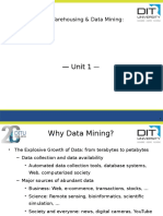 Unit 1: Data Warehousing & Data Mining