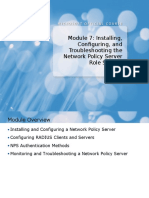 Module 7: Installing, Configuring, and Troubleshooting The Network Policy Server Role Service