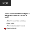 ¿Cuáles Son Las Fuentes Comunes de Limitaciones de Presión de Trabajo para Equipo en Superficie y en El Pozo Debido A La Corrosión?