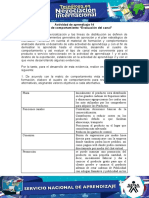 Actividad de Aprendizaje 14 Evidencia 8 - Cuadro de Comportamiento "Evaluación Del Canal" Lista