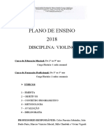 Plano de Ensino Violino 2018