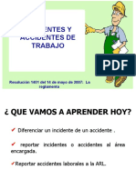 ACCIDENTES E INCIDENTES Fundacion Las Golondrinas